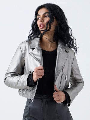 Nuon Silver Solid Jacket