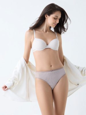 Wunderlove Brown Cotton-Blend Hi-Leg Briefs - Pack of 3