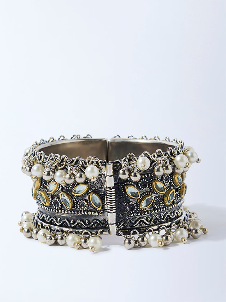 Westside Accessories Silver Embellished Cuff - Image 2