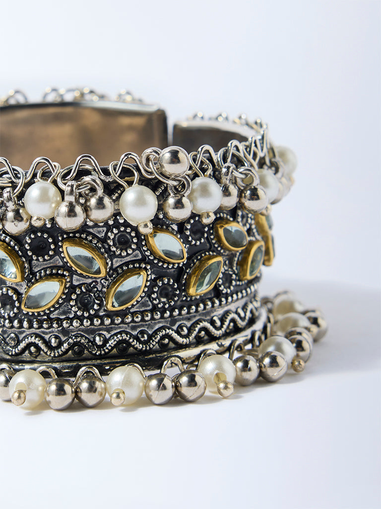 Westside Accessories Silver Embellished Cuff - Image 3