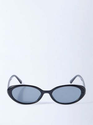 Westside Accessories Brown Animal Printed Oval Sunglasses with Pouch