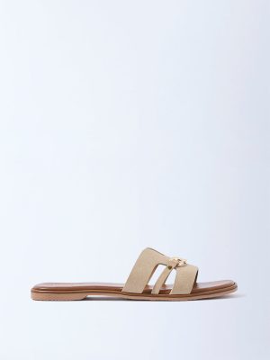 LUNA BLU Beige Hardware-Detailed Slides