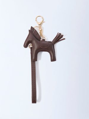 Westside Accessories Dark Brown Horse Bag Charm