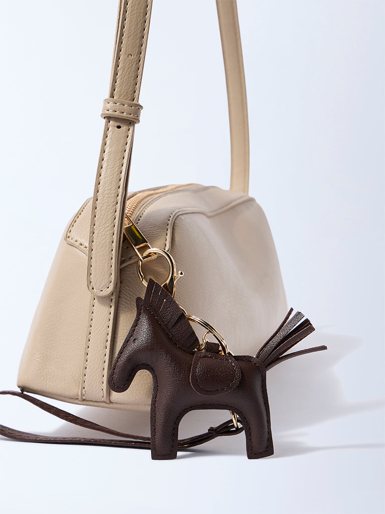 Westside Accessories Dark Brown Horse Bag Charm - Image 3