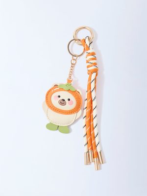 Westside Accessories Off-White Lion Bag Charm