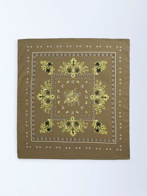 Westside Accessories Olive Botanical Design Scarf