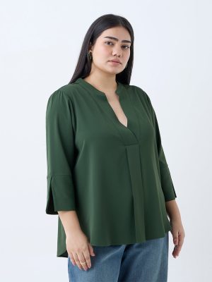 Gia Olive Solid Top