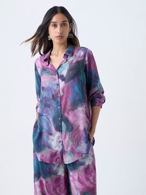 Utsa Multicolour Blue Printed Tunic