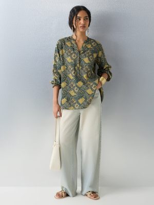 Utsa Green Printed Tunic