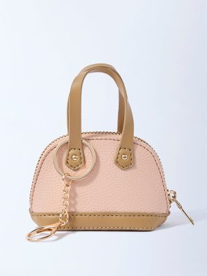 Westside Accessories Pink Mini Bowling Bag Charm