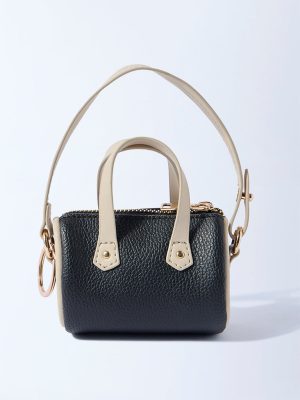 Westside Accessories Black Mini Duffle Bag Charm