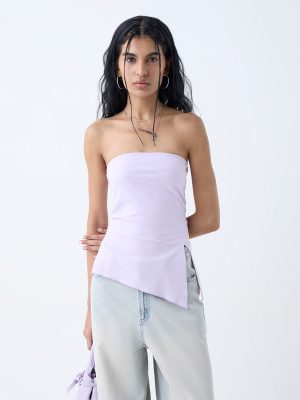 Nuon Lilac Solid Tube Top