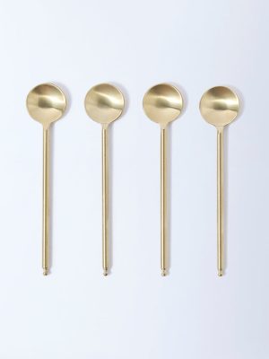 Westside Home Matte Gold Tea Spoon (Set of 4)