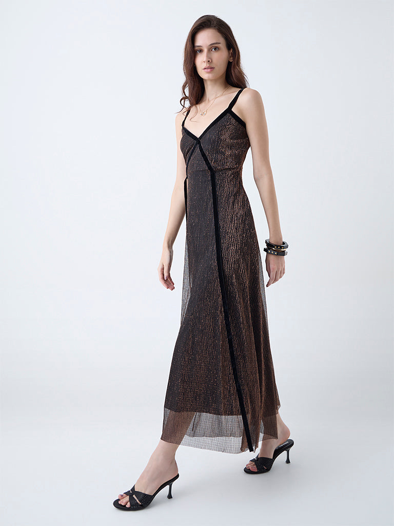LOV Black Plisse Texture Party Dress - Image 2