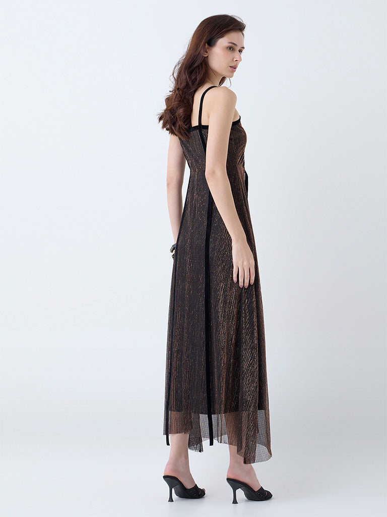 LOV Black Plisse Texture Party Dress - Image 4