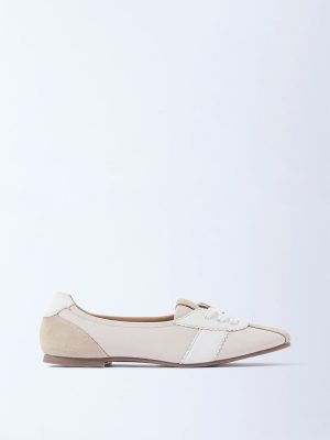 LUNA BLU Ivory Lace-Up Shoes