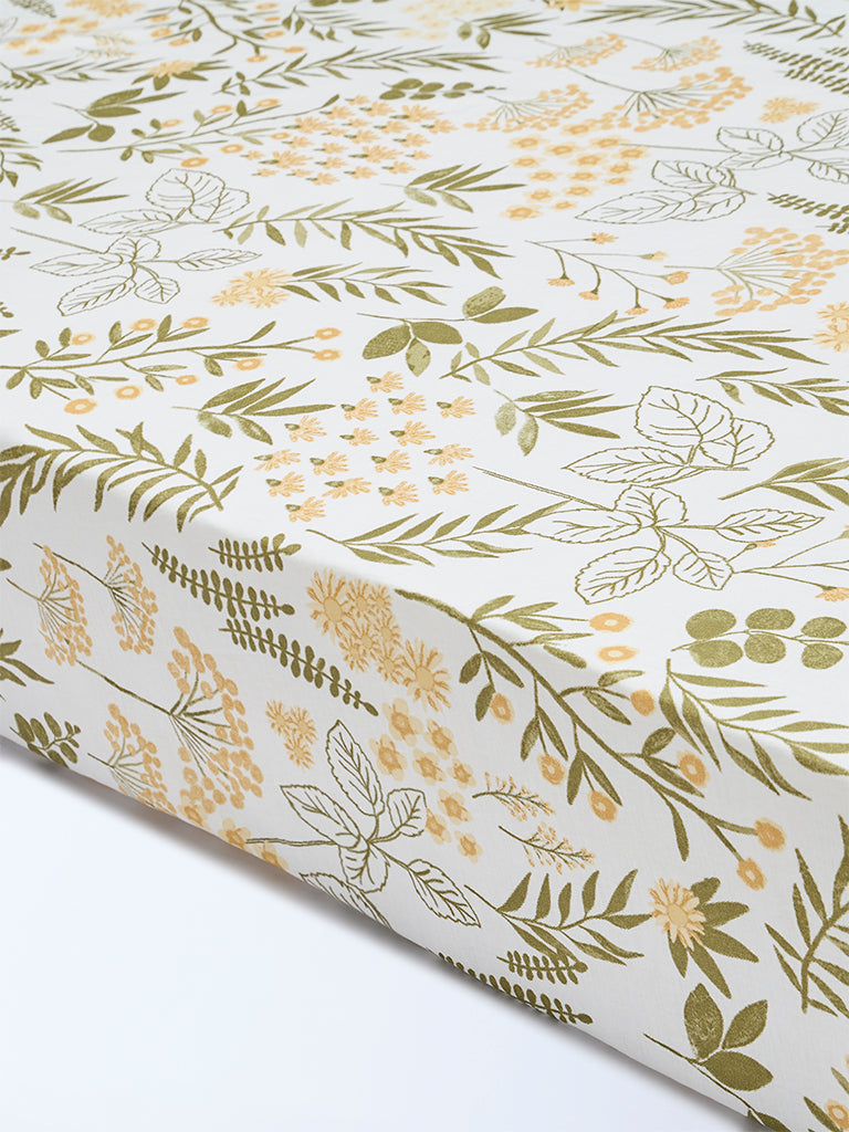 Westside Home Multicolour Botanical Design Queen Bed Sheet Set - Image 2