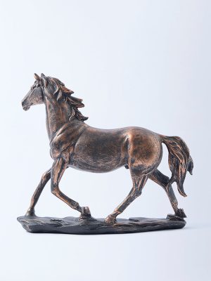 Westside Home Bronze Running Horse Decorative Object