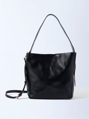 Westside Black Sling Bag with Pouch