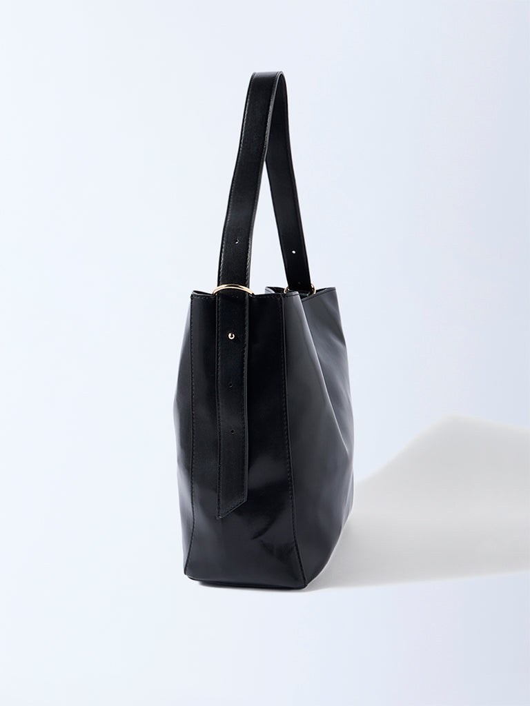Westside Black Sling Bag with Pouch - Image 2