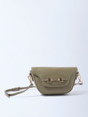 Westside Olive Hardware-Detailed Sling Bag