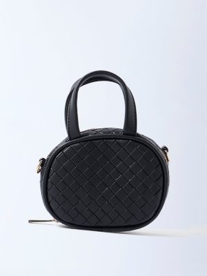 Westside Black Quilted Mini Sling Bag
