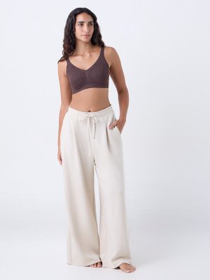 Wunderlove Brown Floral Lace Padded Bra