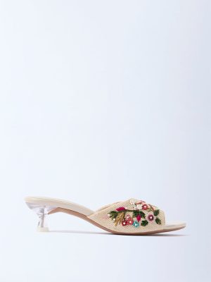 LUNA BLU Multicolour Embroidered Sandals