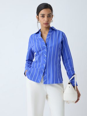 Wardrobe Blue Striped Shirt