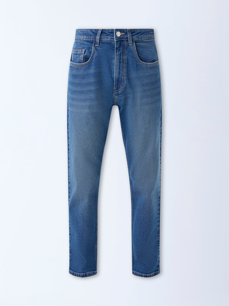 Nuon Blue Slim-Fit Mid-Rise Jeans - Image 5