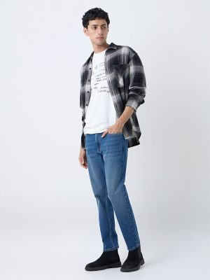 Nuon Blue Slim-Fit Mid-Rise Jeans