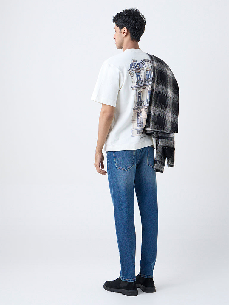 Nuon Blue Slim-Fit Mid-Rise Jeans - Image 4