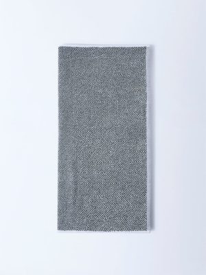 Westside Home Sage Chevron Design Bath Towel