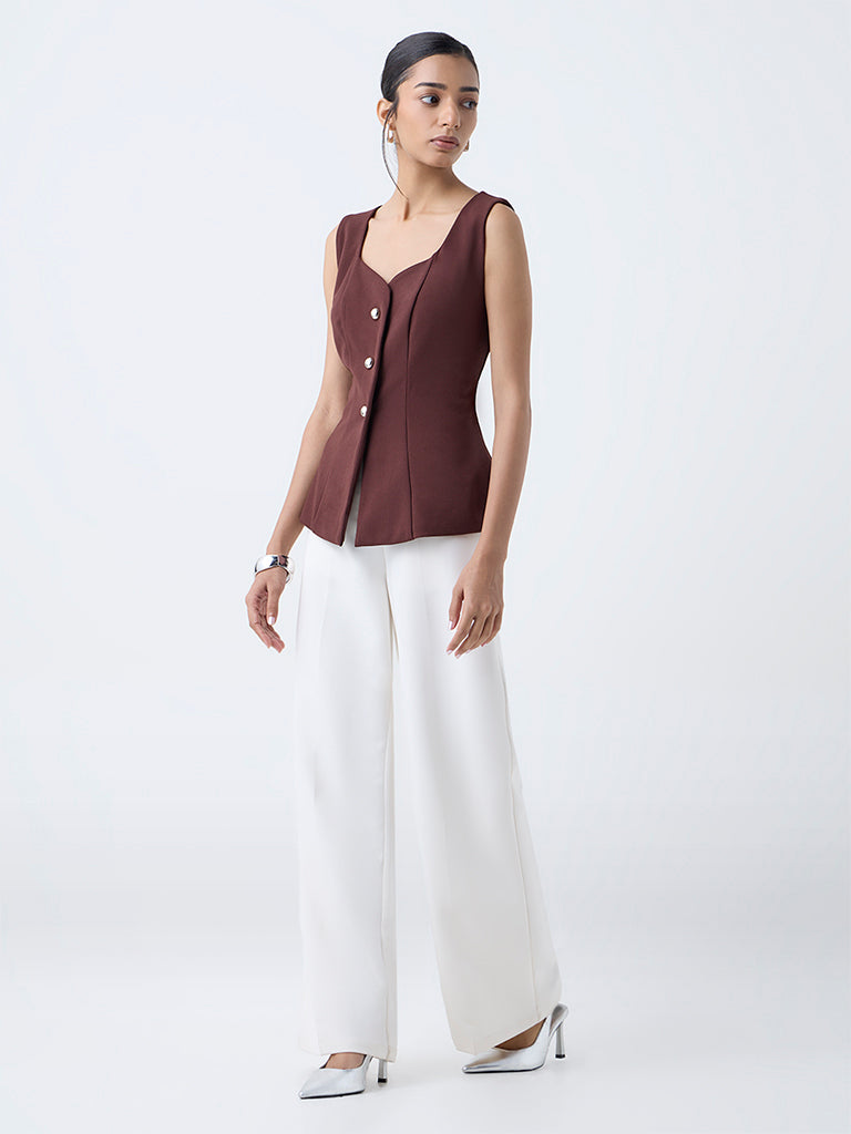 Wardrobe Brown Solid Top - Image 2