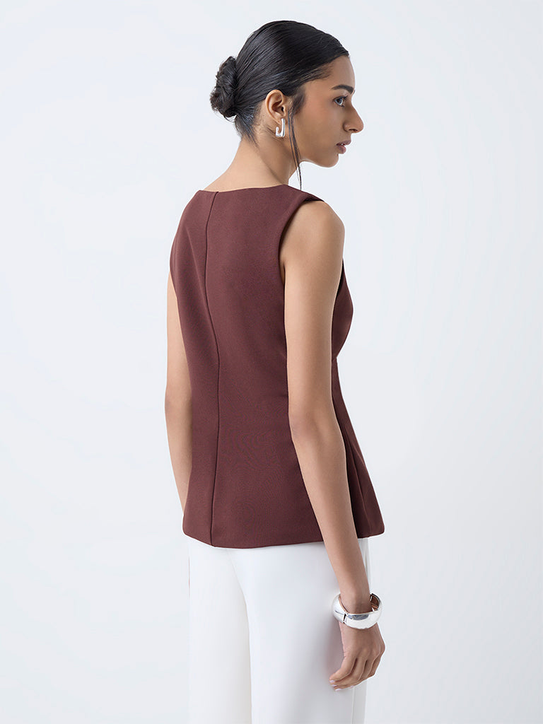 Wardrobe Brown Solid Top - Image 4