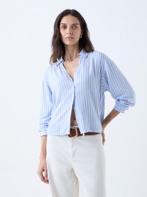 LOV Blue Stripes Shirt