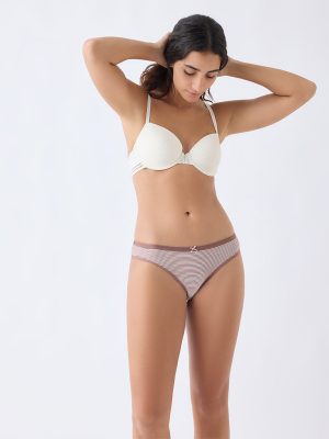 Wunderlove Dusty Pink Cotton-Blend Briefs - Pack of 3