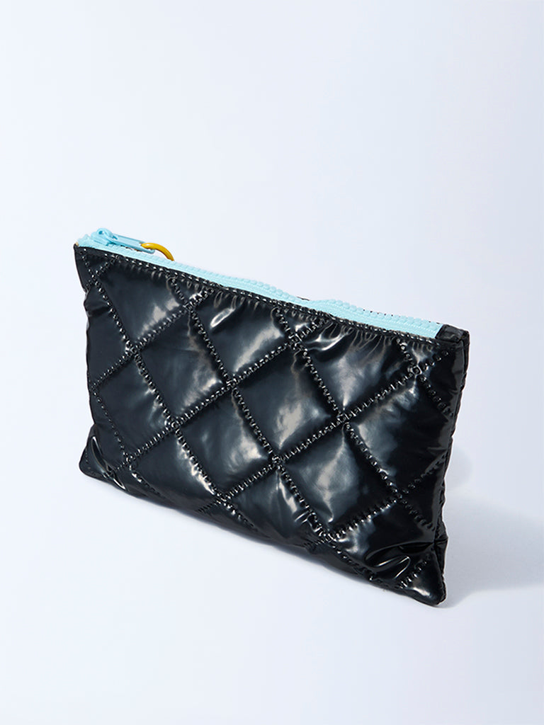 Studiowest Black Quilted Pouch with Bag Charm - Image 2