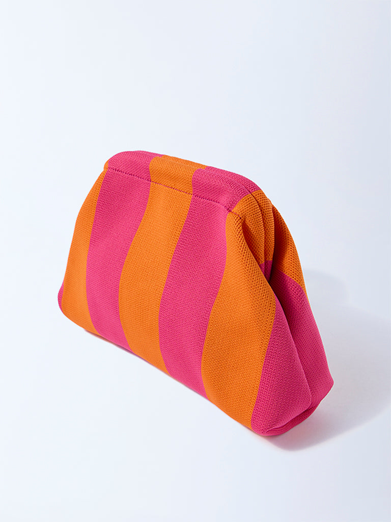 Studiowest Multicolour Striped Pouch - Image 2
