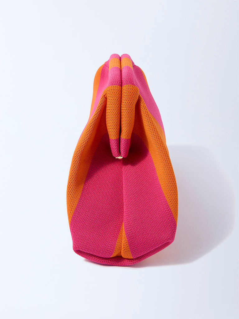 Studiowest Multicolour Striped Pouch - Image 3