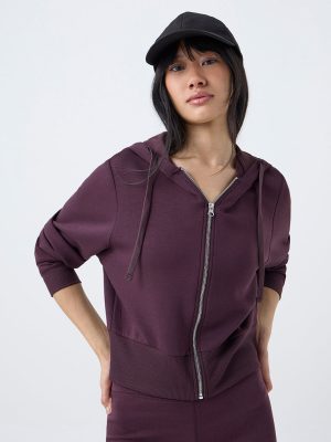 Studiofit Nuoflexx Burgundy Solid Jacket
