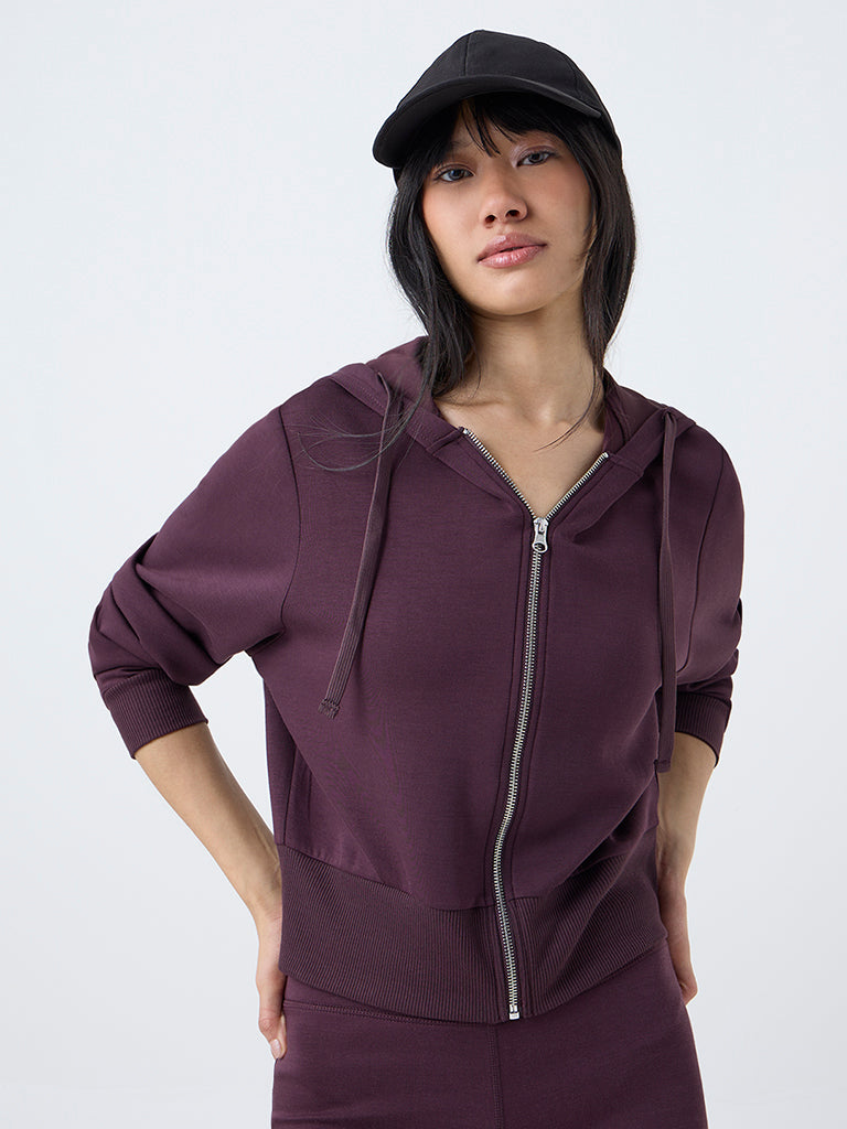 Studiofit Nuoflexx Burgundy Solid Jacket