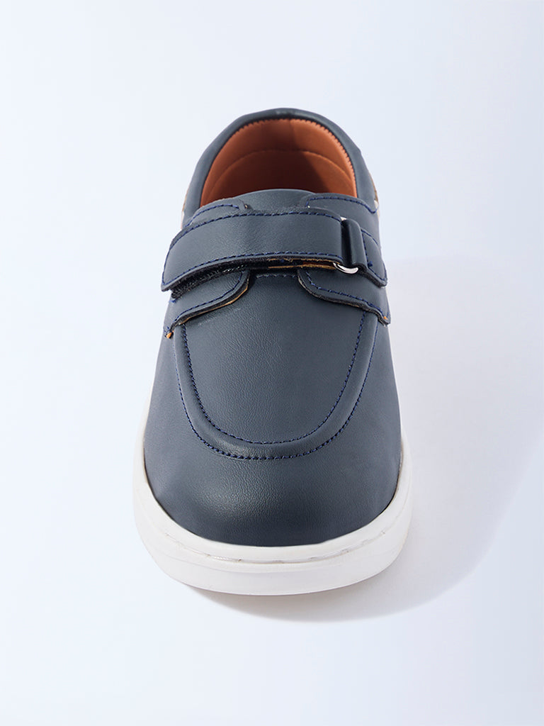 Yellow Navy Velcro Strap Shoes - Image 3