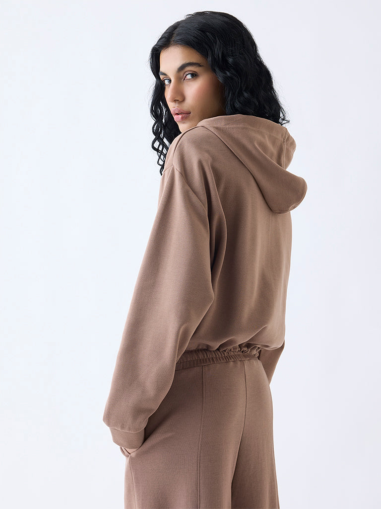 Studiofit Brown Solid Jacket - Image 4