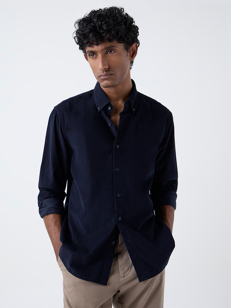 Ascot Black Relaxed-Fit Cotton Shirt - Image 3