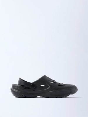 SOLEPLAY Black Perforated Clogs