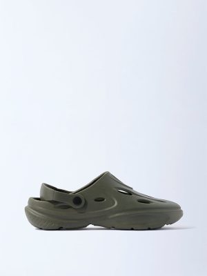 SOLEPLAY Olive Perforated Clogs