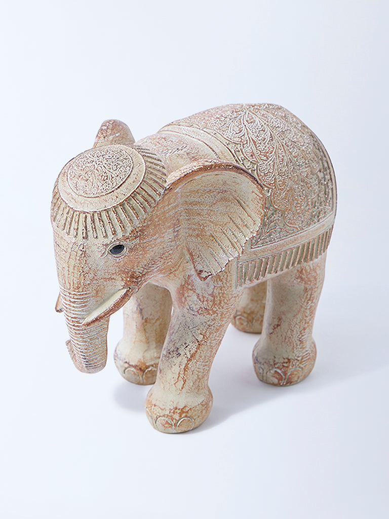 Westside Home Beige Elephant Decorative Object - Image 2