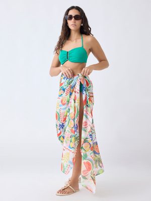 Wunderlove Multicolour Beach Sarong In A Bag