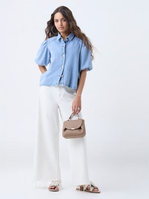 LOV Light Blue Denim Shirt